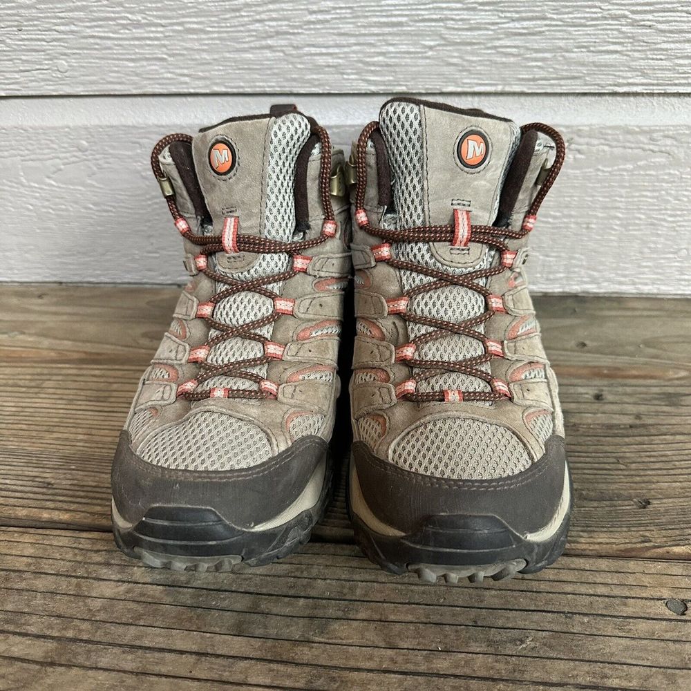 Merrell Womens Moab 2 Mid J06058 Brown Waterproof Hiking Boot Size 10